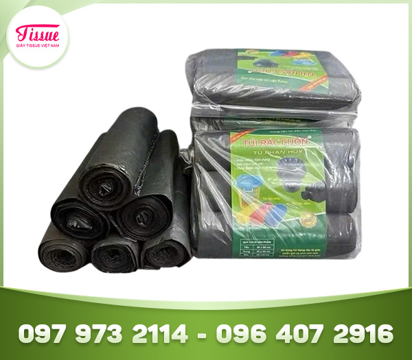 Túi rác cuộn đen tự phân hủy